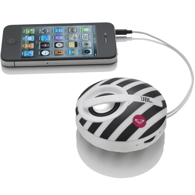 JBL On Tour Micro - Black - Rechargeable & Ultra-portable Speaker with Aux-in - Detailshot 6 image number null